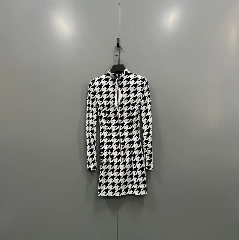 Balmain Balmain Multi-Color Long Sleeve Dress 0089 Size ONE SIZE - 2 Thumbnail
