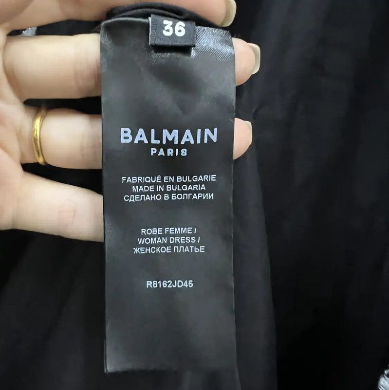 Balmain Balmain Multi-Color Long Sleeve Dress 0089 Size ONE SIZE - 4 Thumbnail
