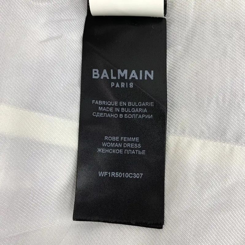 Balmain Balmain Color Block Women's Dress 0089 Size XS / US 0-2 / IT 36-38 - 8 Thumbnail