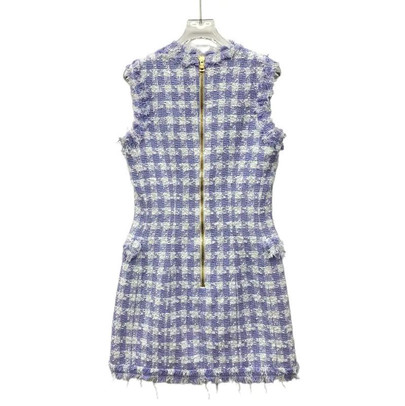 Balmain Balmain Color Block Women's Dress 0089 Size XS / US 0-2 / IT 36-38 - 2 Thumbnail