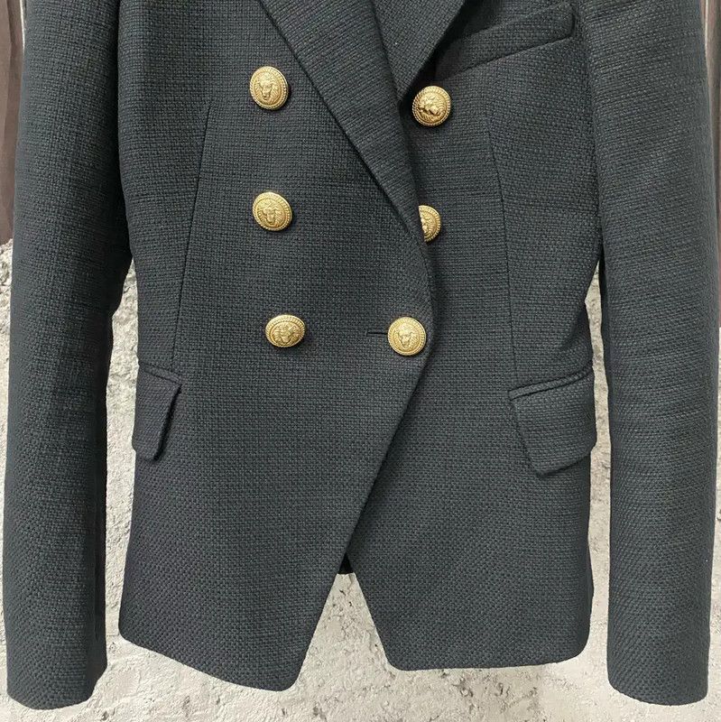 Balmain Balmain Black Spring Autumn Women's Jacket 0089 Size ONE SIZE - 4 Thumbnail