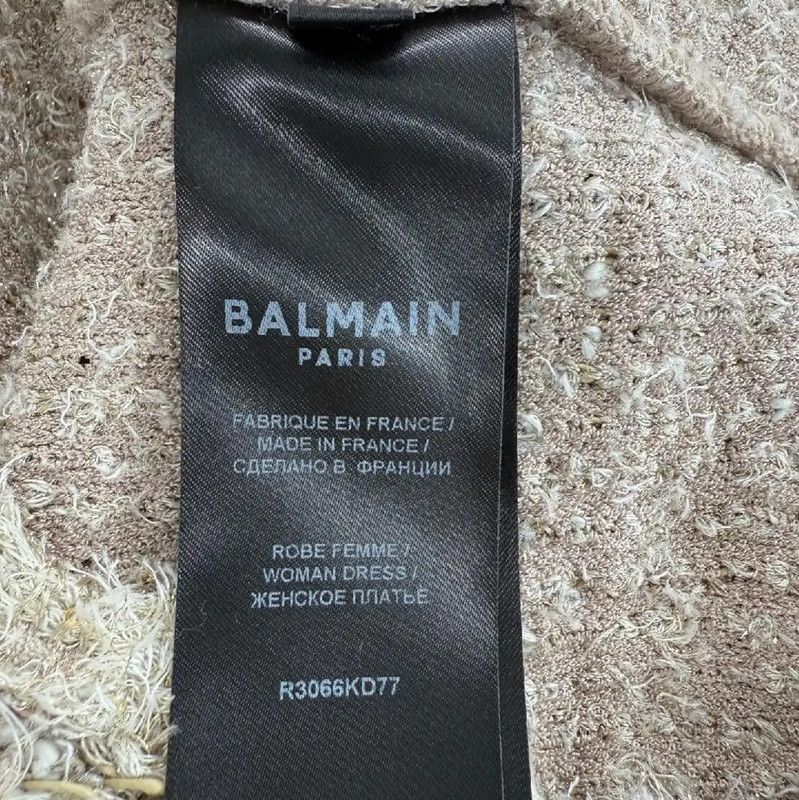 Balmain Balmain Women's Color-Blocked Dress 0089 Size S / US 4 / IT 40 - 4 Thumbnail