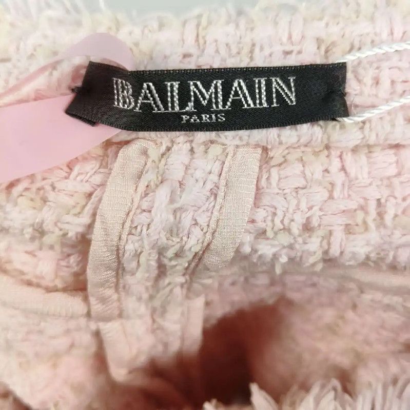 Balmain Balmain Light Pink Women's Midi Skirt 0089 Size 23" - 3 Thumbnail