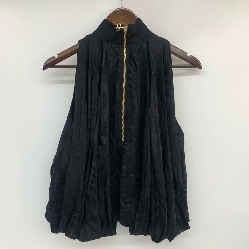 Balmain Balmain Black Sleeveless T-Shirt, Size S 0089 Size S / US 4 / IT 40 - 2 Thumbnail
