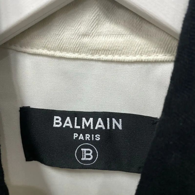 Balmain Balmain Women's Cropped Jacket in White 0089 Size ONE SIZE - 6 Thumbnail