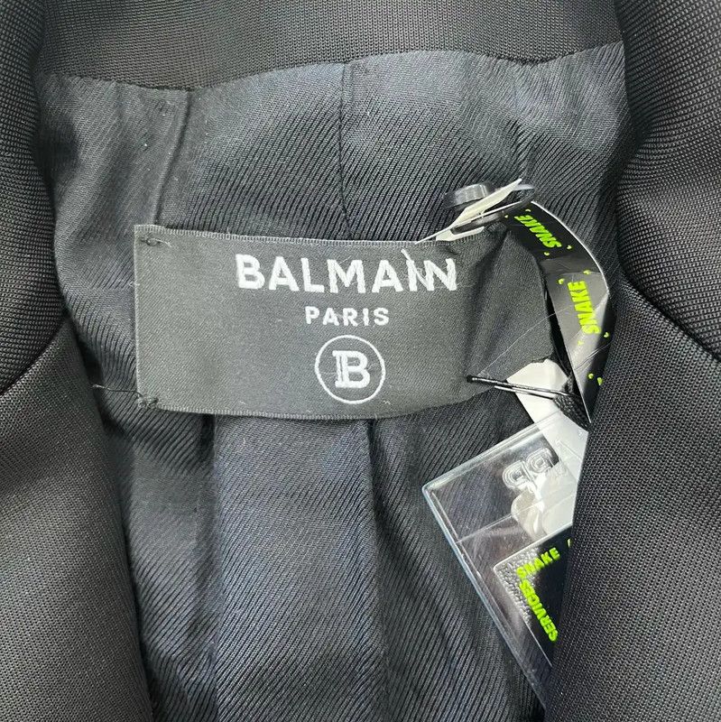 Balmain Balmain Women's Black Double-Breasted Jacket 0089 Size S / US 4 / IT 40 - 3 Thumbnail