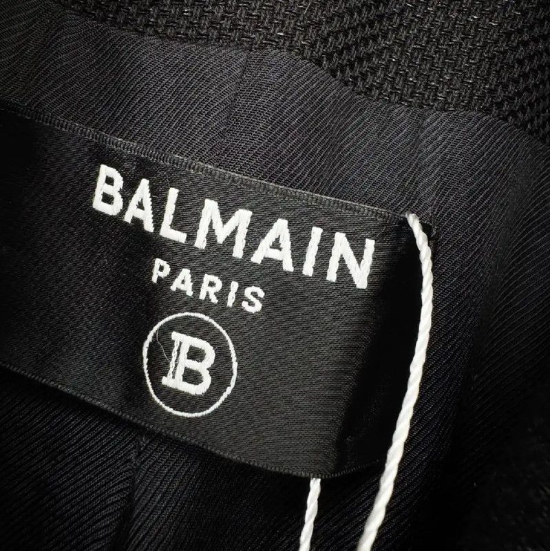 Balmain Balmain Spring Autumn Black Women's Trench Coat 0089 Size S / US 4 / IT 40 - 2 Thumbnail
