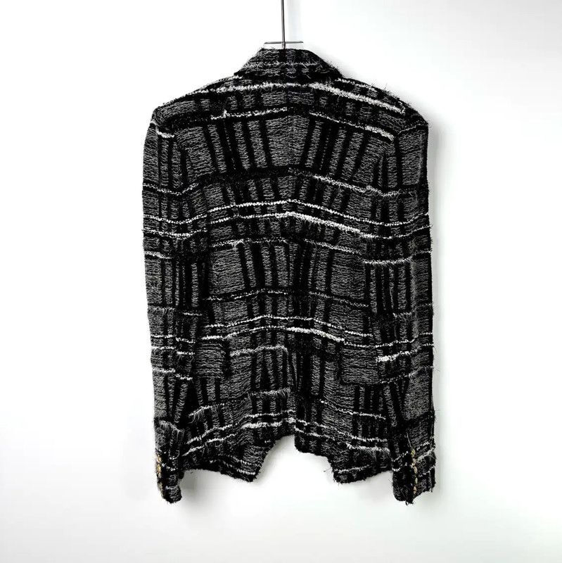 Balmain Balmain Women's Gray Wool Blazer 0089 Size XS / US 0-2 / IT 36-38 - 2 Thumbnail