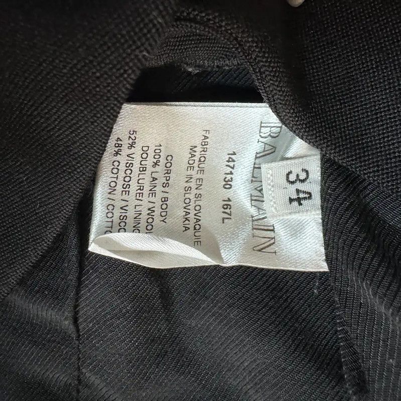 Balmain Balmain Navy Double-Breasted Women's Jacket 0089 Size S / US 4 / IT 40 - 4 Thumbnail