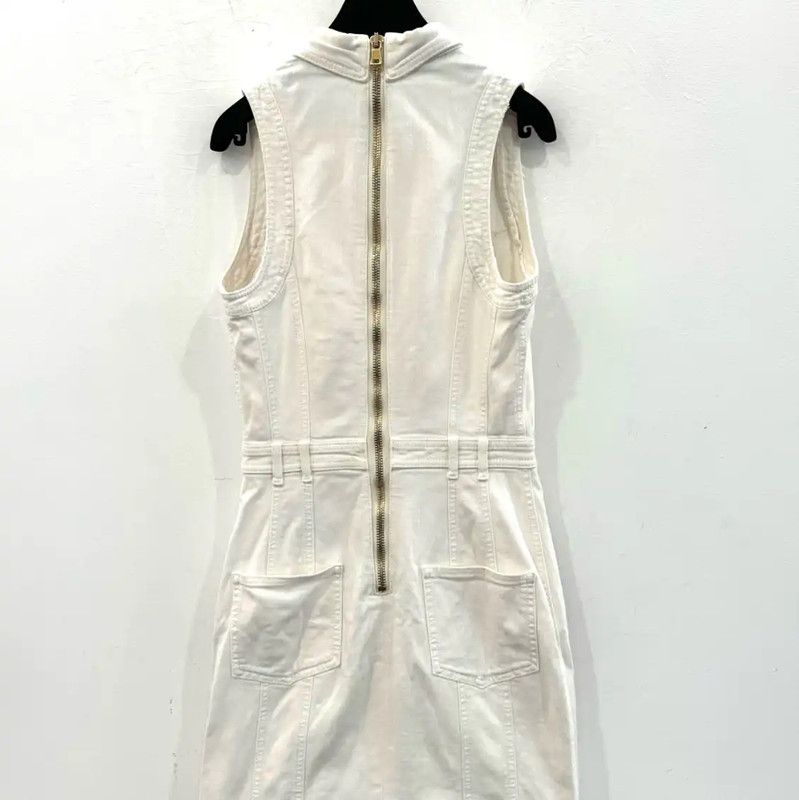 Balmain Balmain White Cotton Women’s Dress Size S 0089 Size S / US 4 / IT 40 - 3 Thumbnail