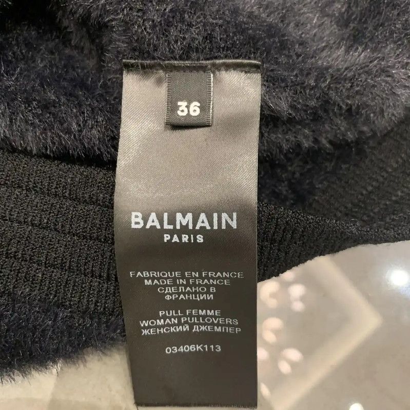 Balmain Balmain Women's Black Winter Cardigan (Size XS) 0089 Size XS / US 0-2 / IT 36-38 - 4 Thumbnail