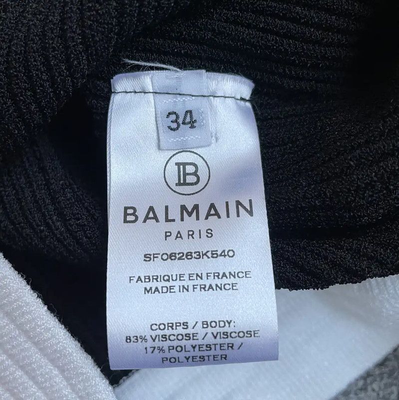 Balmain Balmain Women's Black Spring Autumn Dress 0089 Size S / US 4 / IT 40 - 4 Thumbnail