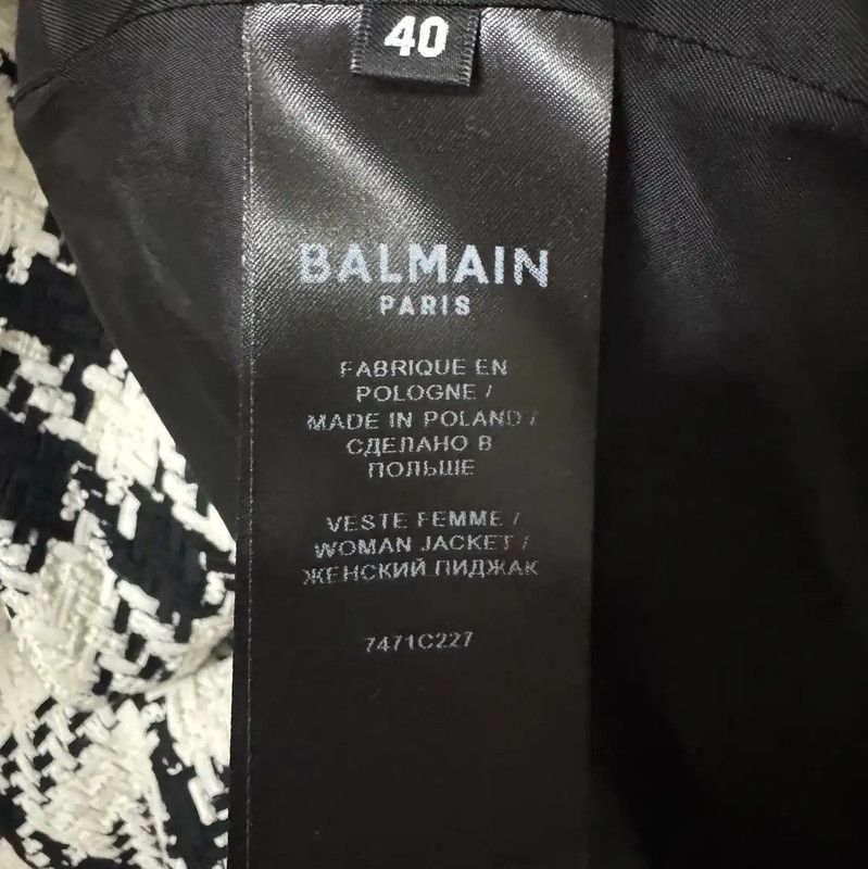 Balmain Balmain Multi-Color Wool Blend Women's Jacket 0089 Size L / US 10 / IT 46 - 5 Thumbnail