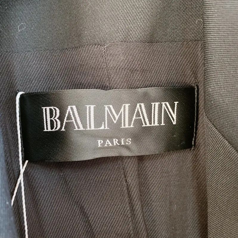 Balmain Balmain Black Fabric Women's Jacket in Size XS 0089 Size XS / US 0-2 / IT 36-38 - 6 Thumbnail