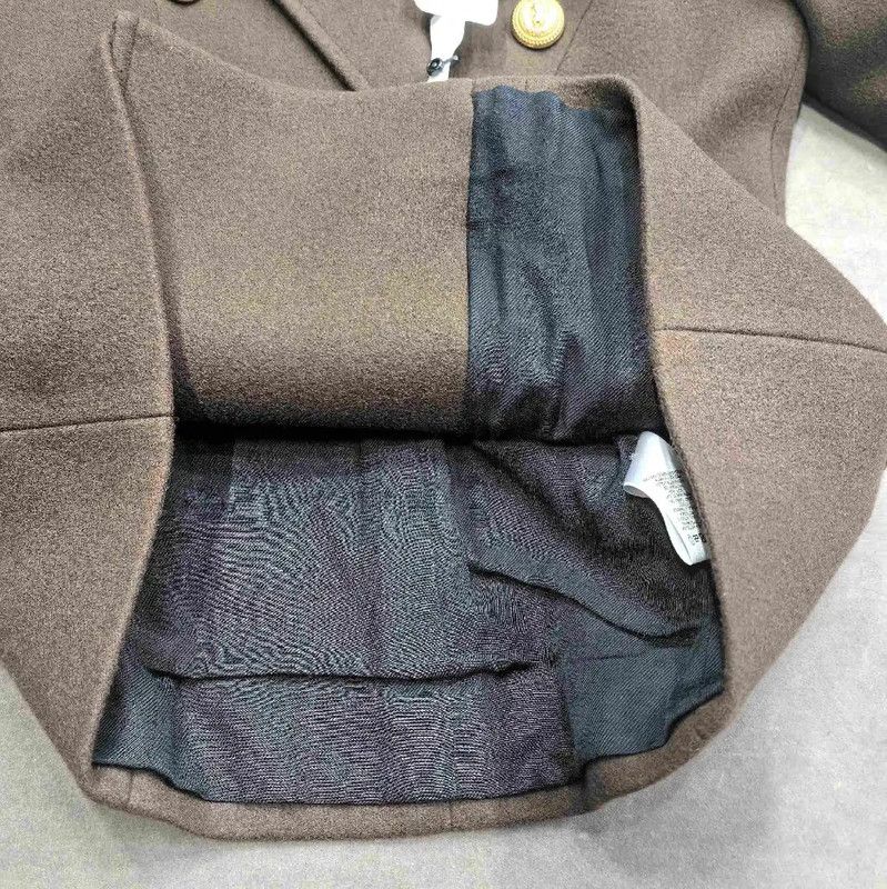 Balmain Balmain Women's Brown Double-Breasted Coat 0089 Size S / US 4 / IT 40 - 5 Thumbnail