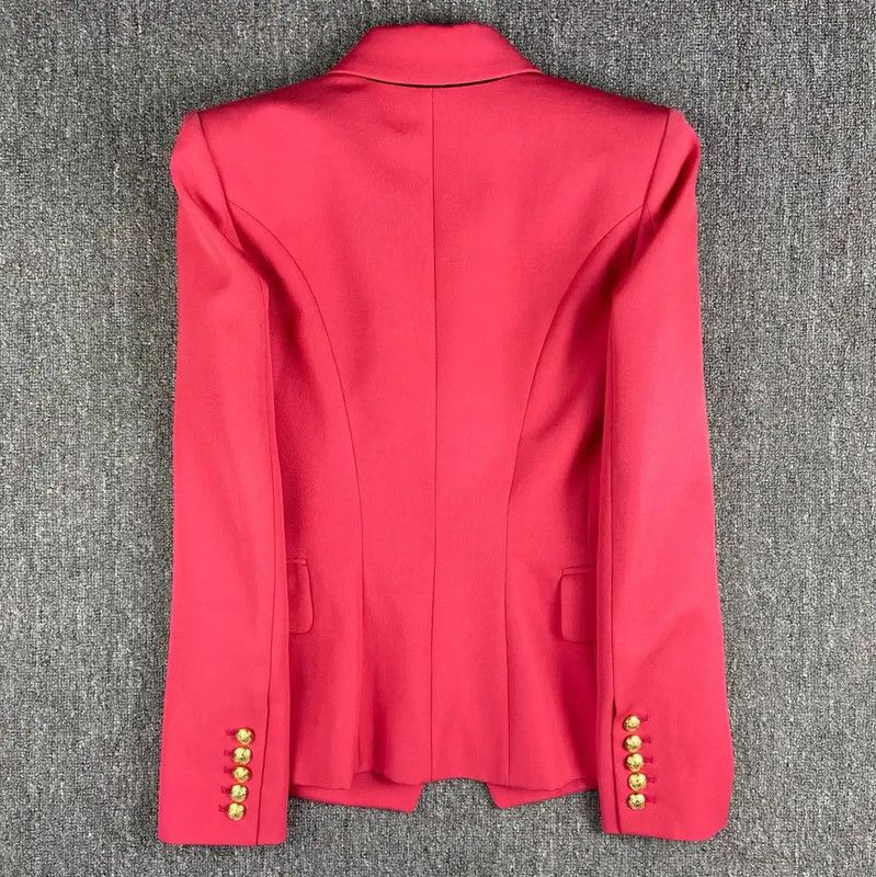Balmain Balmain Women's Fuchsia Cotton Jacket 0089 Size S / US 4 / IT 40 - 2 Thumbnail