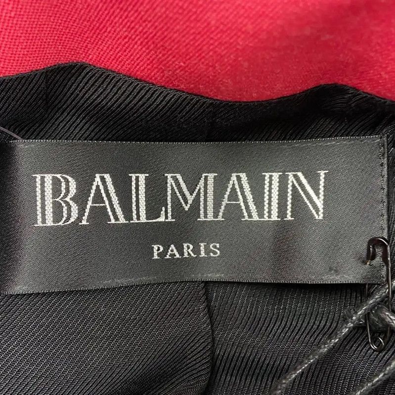 Balmain Balmain Women's Fuchsia Cotton Jacket 0089 Size S / US 4 / IT 40 - 4 Thumbnail