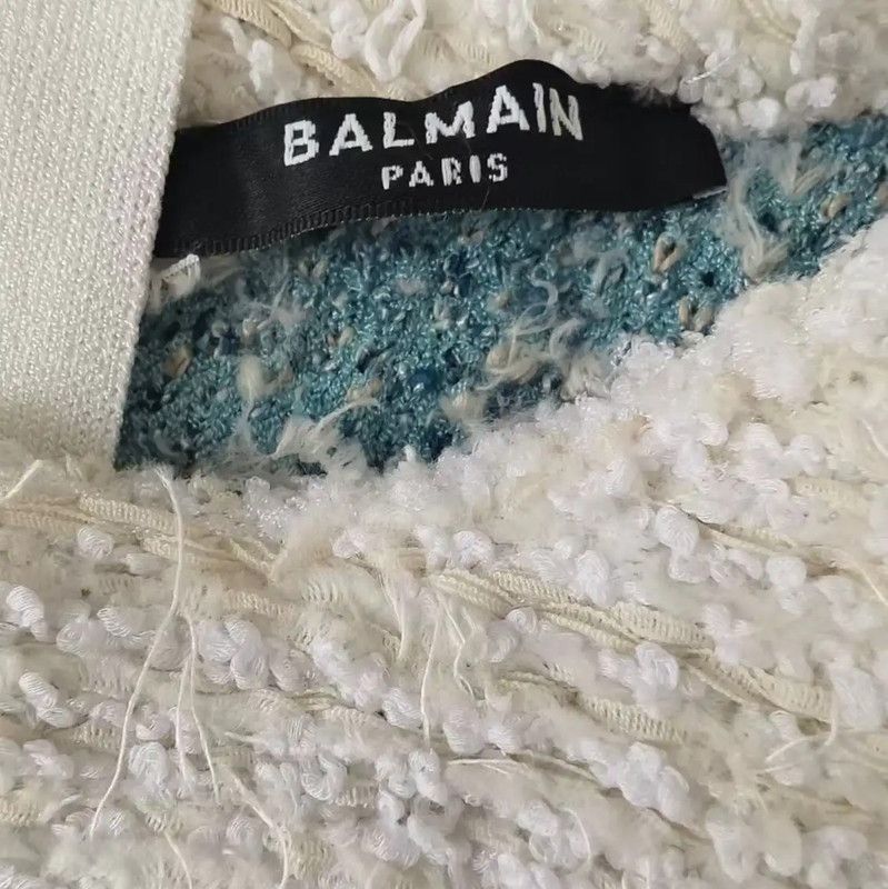 Balmain Balmain Blue Women's Dress with Buttons 0089 Size M / US 6-8 / IT 42-44 - 3 Thumbnail