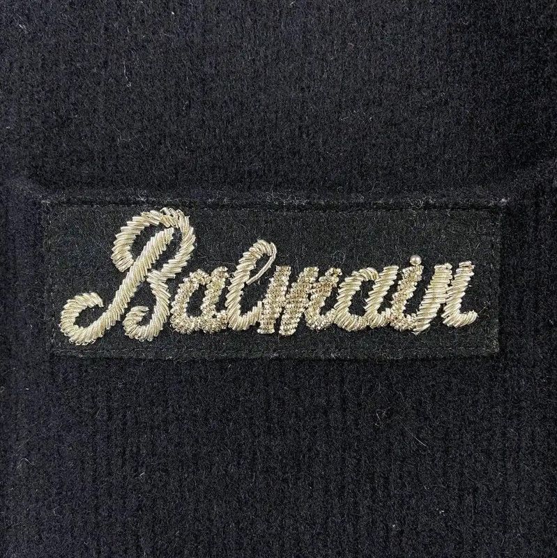 Balmain Balmain Black Wool Women's Sweater 0089 Size S / US 4 / IT 40 - 3 Thumbnail