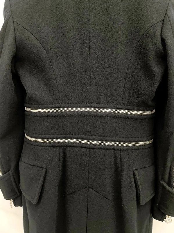 Balmain Balmain Women's Wool Black Coat 0089 Size S / US 4 / IT 40 - 8 Thumbnail