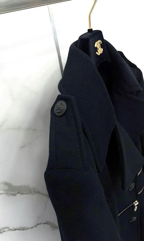 Balmain Balmain Women's Wool Black Coat 0089 Size S / US 4 / IT 40 - 7 Thumbnail