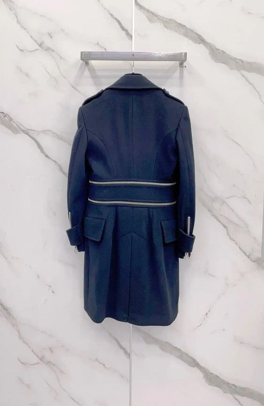Balmain Balmain Women's Wool Black Coat 0089 Size S / US 4 / IT 40 - 2 Thumbnail