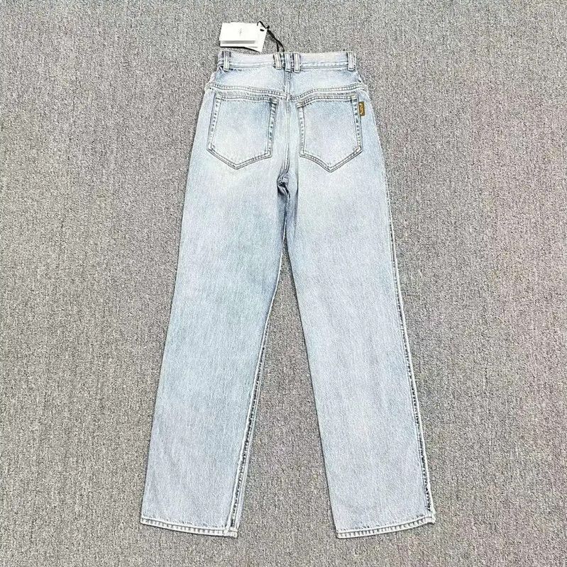 Balmain Balmain Light Blue Cotton Women's Jeans Size S 0089 Size 24" / US 00 / IT 34 - 2 Thumbnail