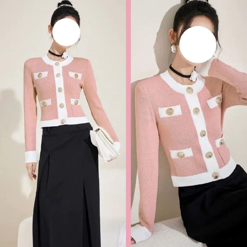 Balmain Balmain Pink Cardigan for Women 0089 Size M / US 6-8 / IT 42-44 - 3 Thumbnail