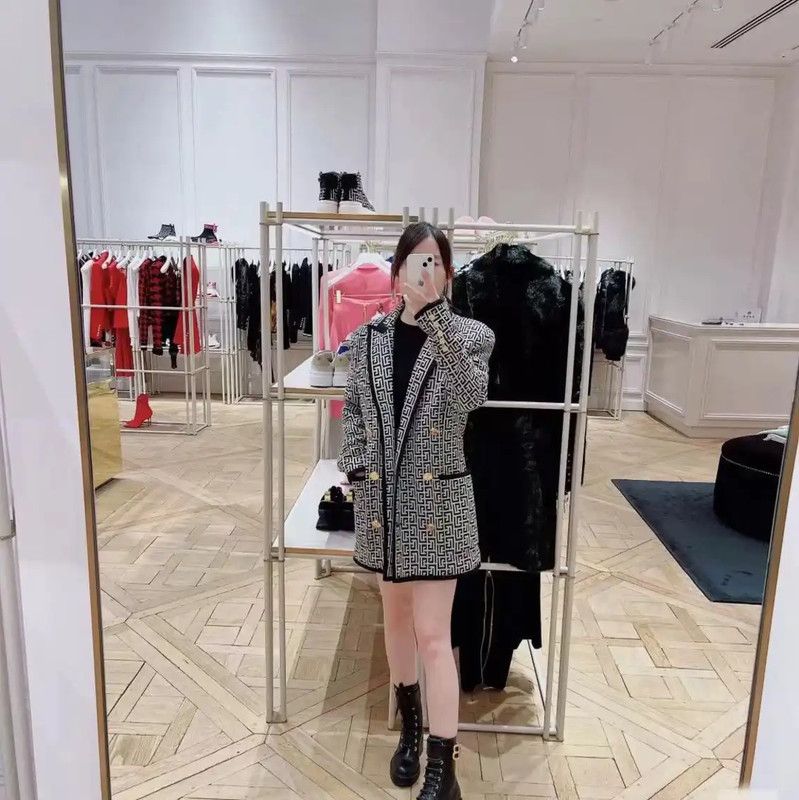 Balmain Balmain Color Block Women's Trench Coat 0089 Size M / US 6-8 / IT 42-44 - 7 Thumbnail