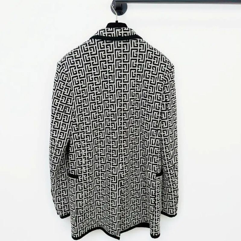 Balmain Balmain Color Block Women's Trench Coat 0089 Size M / US 6-8 / IT 42-44 - 2 Thumbnail