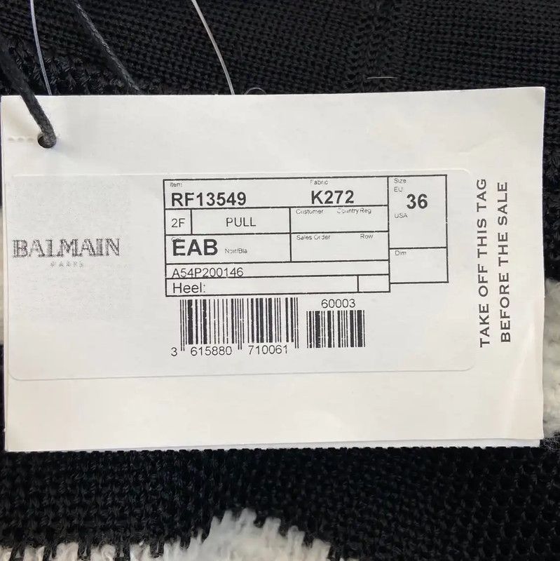 Balmain Balmain Striped Knit Cardigan 0089 Size M / US 6-8 / IT 42-44 - 8 Thumbnail