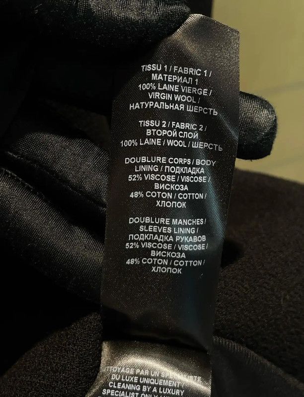 Balmain Balmain Black Wool Long Sleeve Dress 0089 Size S / US 4 / IT 40 - 10 Thumbnail