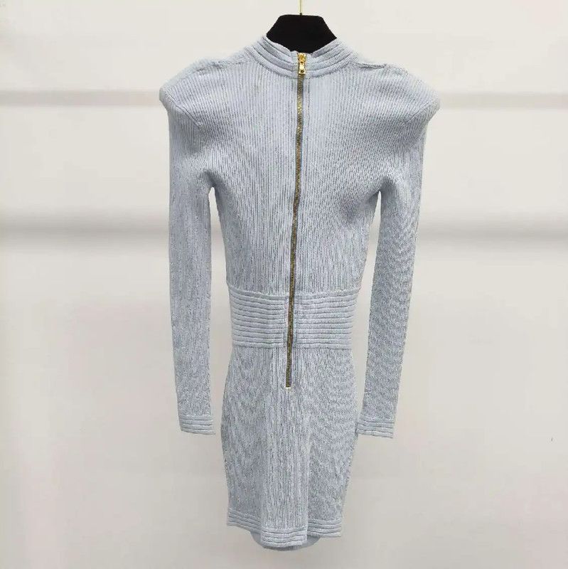 Balmain Balmain Light Blue Women's Dress Size S 0089 Size S / US 4 / IT 40 - 2 Thumbnail