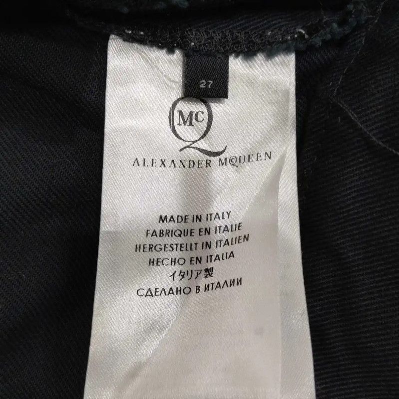 Alexander McQueen Alexander McQUEEN Black Cotton Skirt for Summer 0089 Size 24" / US 00 / IT 34 - 5 Thumbnail
