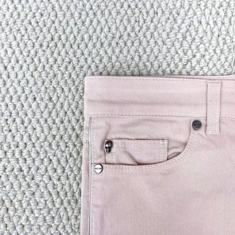 Alexander McQueen Alexander McQueen Pink Denim Women's Jeans 0089 Size 28" / US 6 / IT 42 - 4 Thumbnail
