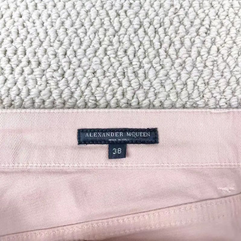 Alexander McQueen Alexander McQueen Pink Denim Women's Jeans 0089 Size 28" / US 6 / IT 42 - 3 Thumbnail