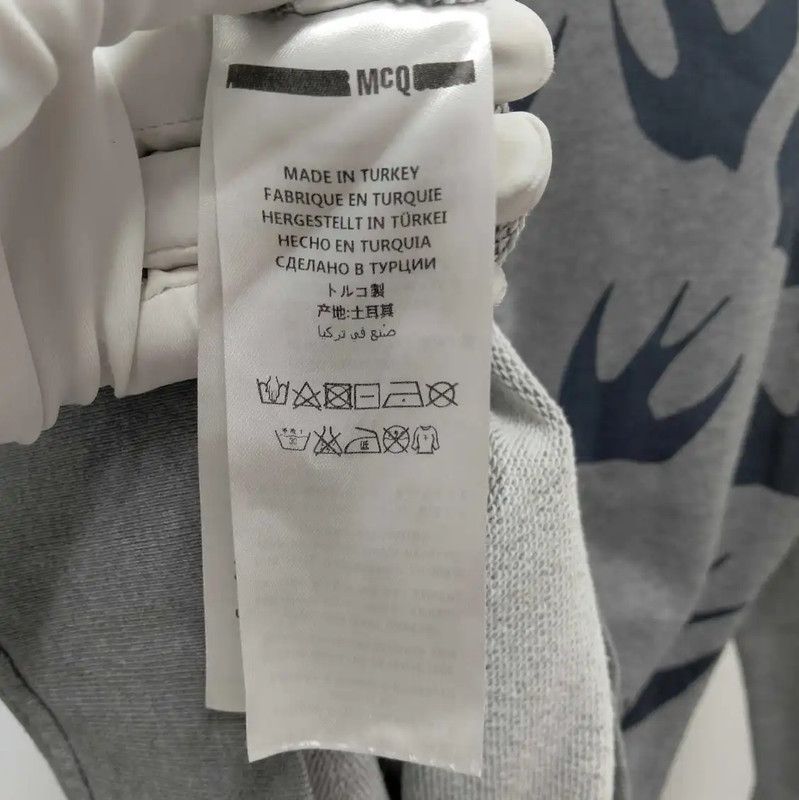 Alexander McQueen Alexander McQueen Gray Cotton Women's Sweatshirt 0089 Size S / US 4 / IT 40 - 4 Thumbnail