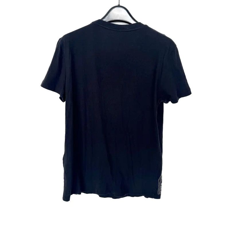 Alexander McQueen Alexander McQueen Black Wool T-shirt with Embellishments 0089 Size M / US 6-8 / IT 42-44 - 2 Thumbnail