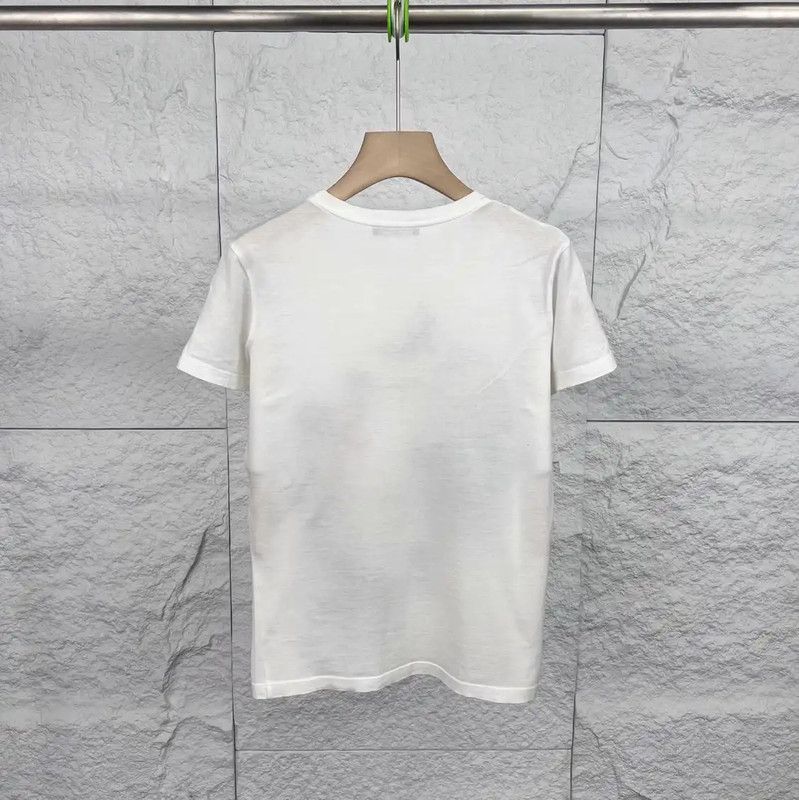 Alexander McQueen Alexander McQueen White Cotton Graphic T-Shirt 0089 Size ONE SIZE - 2 Thumbnail