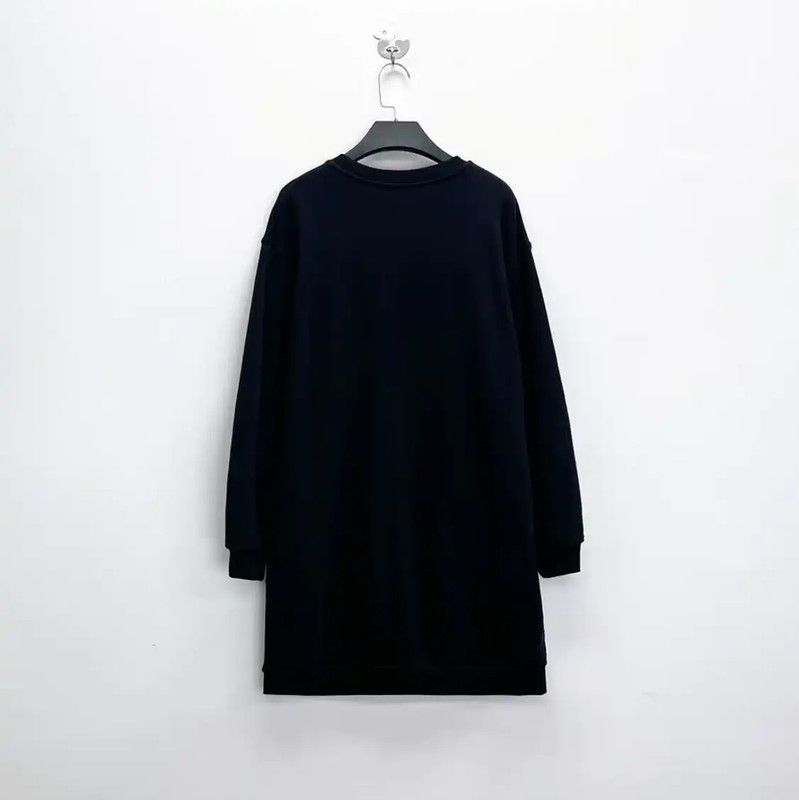 Alexander McQueen Alexander McQueen Black Cotton Long Sleeve Dress 0089 Size S / US 4 / IT 40 - 2 Thumbnail