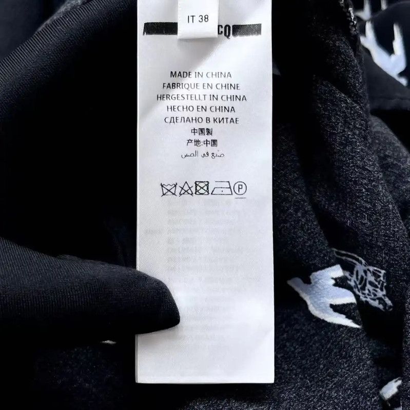 Alexander McQueen Alexander McQUEEN Black Polyester Long Sleeve Shirt 0089 Size S / US 4 / IT 40 - 4 Thumbnail