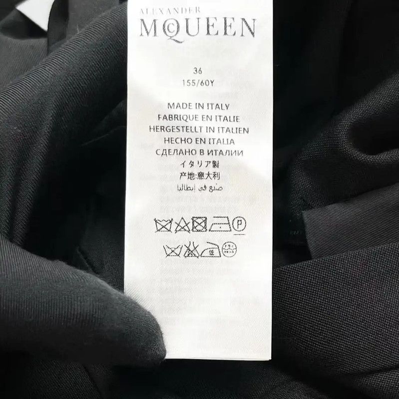 Alexander McQueen Alexander McQueen Black Casual Trousers for Women 0089 Size 23" - 5 Thumbnail