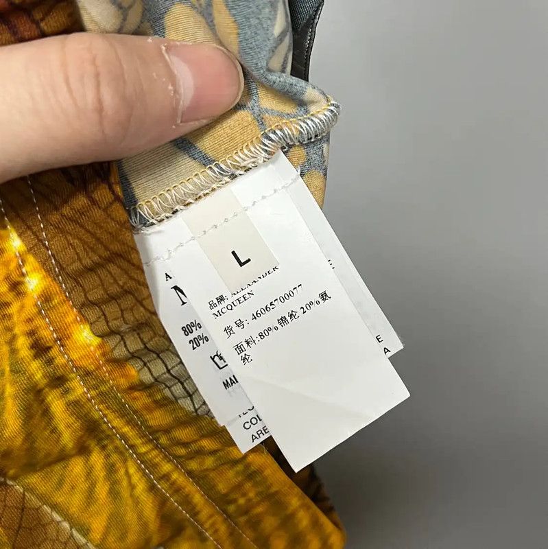 Alexander McQueen Alexander McQueen Large Multi-Color Cotton Pants 0089 Size 29" - 4 Thumbnail