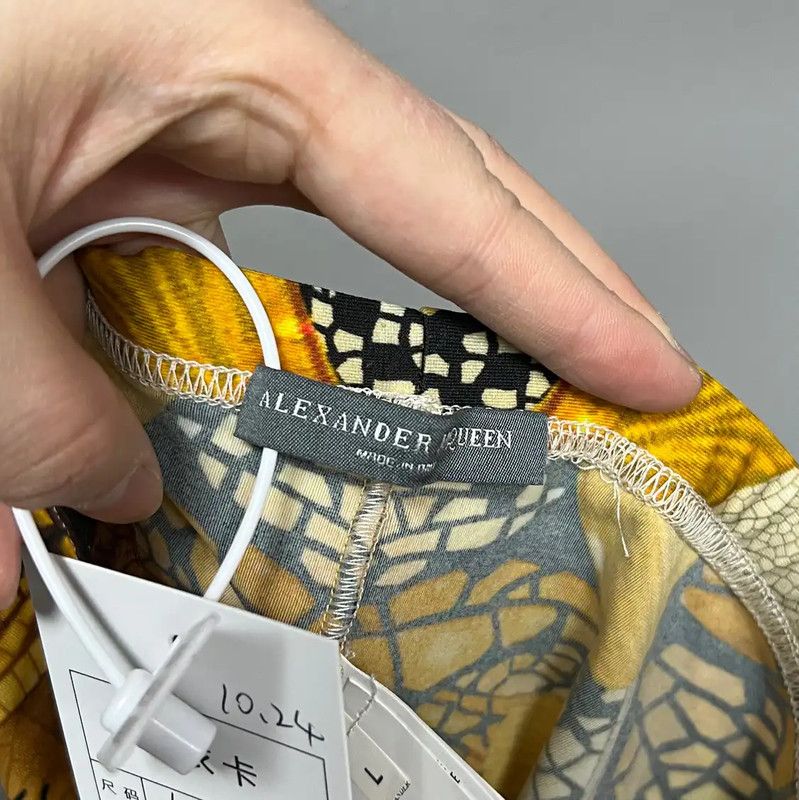 Alexander McQueen Alexander McQueen Large Multi-Color Cotton Pants 0089 Size 29" - 3 Thumbnail