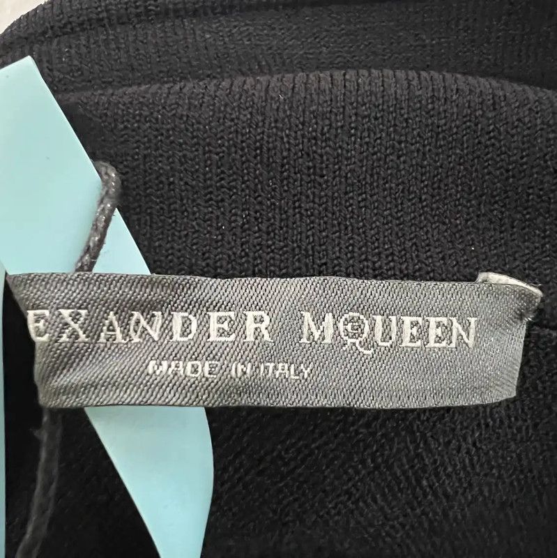 Alexander McQueen Alexander McQueen Black Midi Skirt for Women 0089 Size 23" - 4 Thumbnail