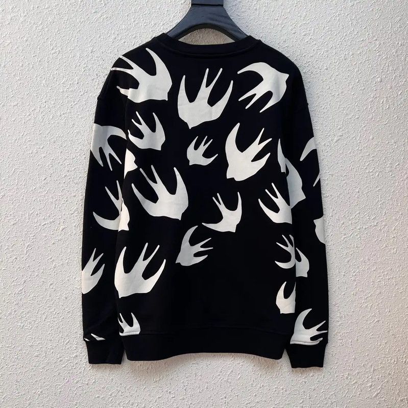 Alexander McQueen Alexander McQueen Black Cotton Animal Print Sweatshirt 0089 Size S / US 4 / IT 40 - 2 Thumbnail