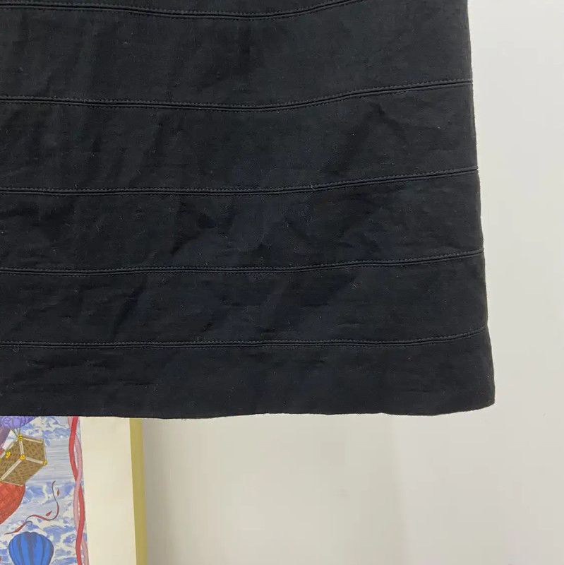 Alexander McQueen Alexander McQueen Black Wool Mini Skirt 0089 Size 23" - 4 Thumbnail