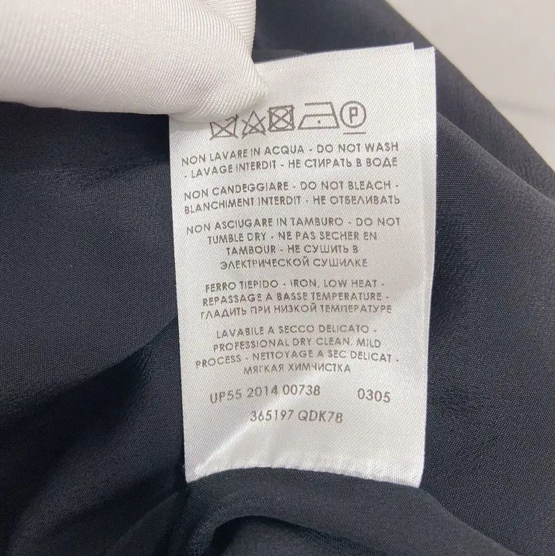 Alexander McQueen Alexander McQueen Black Wool Mini Skirt 0089 Size 23" - 6 Thumbnail