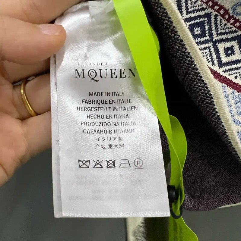 Alexander McQueen Alexander McQueen Multicolor Cotton Short Sleeve Tee 0089 Size S / US 4 / IT 40 - 4 Thumbnail