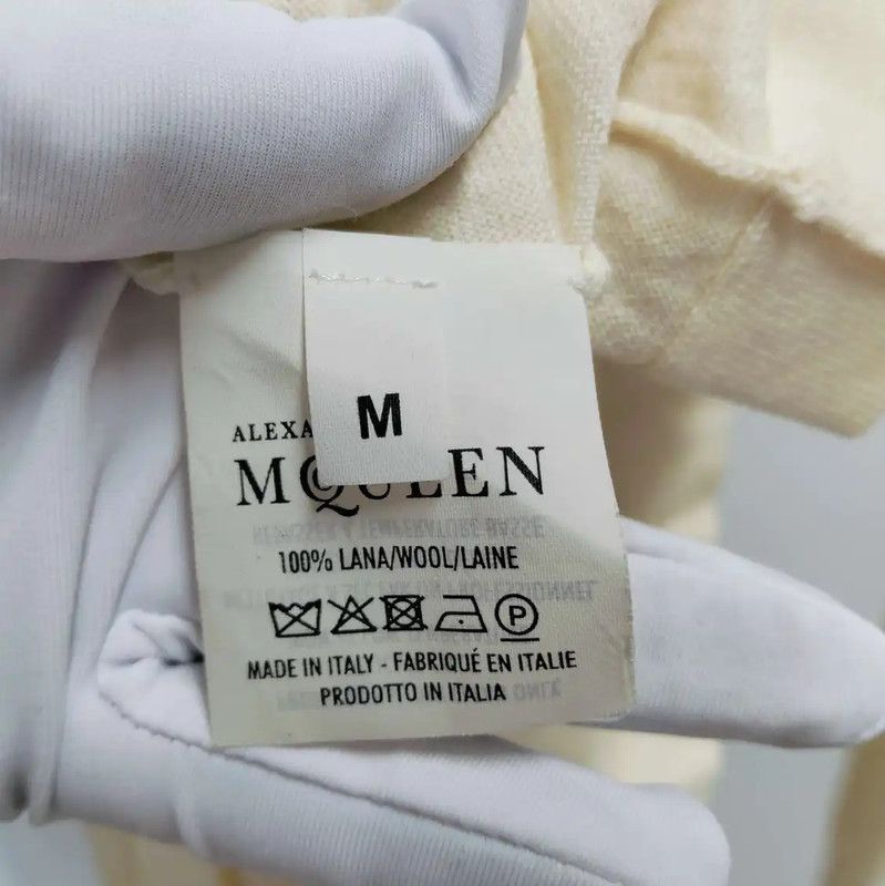 Alexander McQueen Alexander McQueen Women’s Cream Cotton Pullover 0089 Size M / US 6-8 / IT 42-44 - 4 Thumbnail